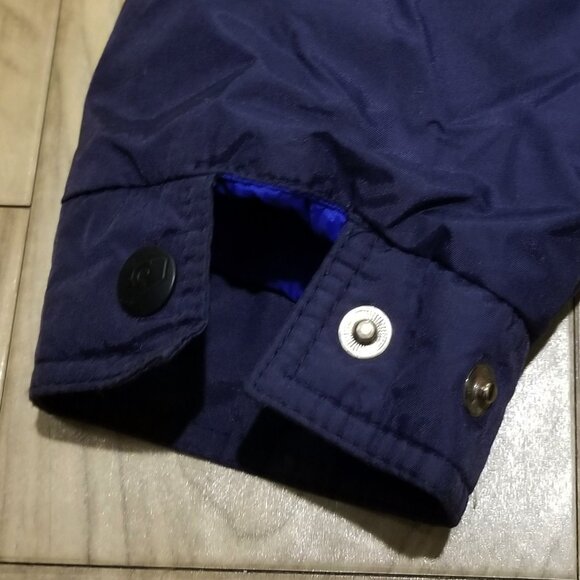 Vintage Colorblock Ski Coat Parka M Mens Retro Streetwear Belted Jacket SASSON - Picture 6 of 11